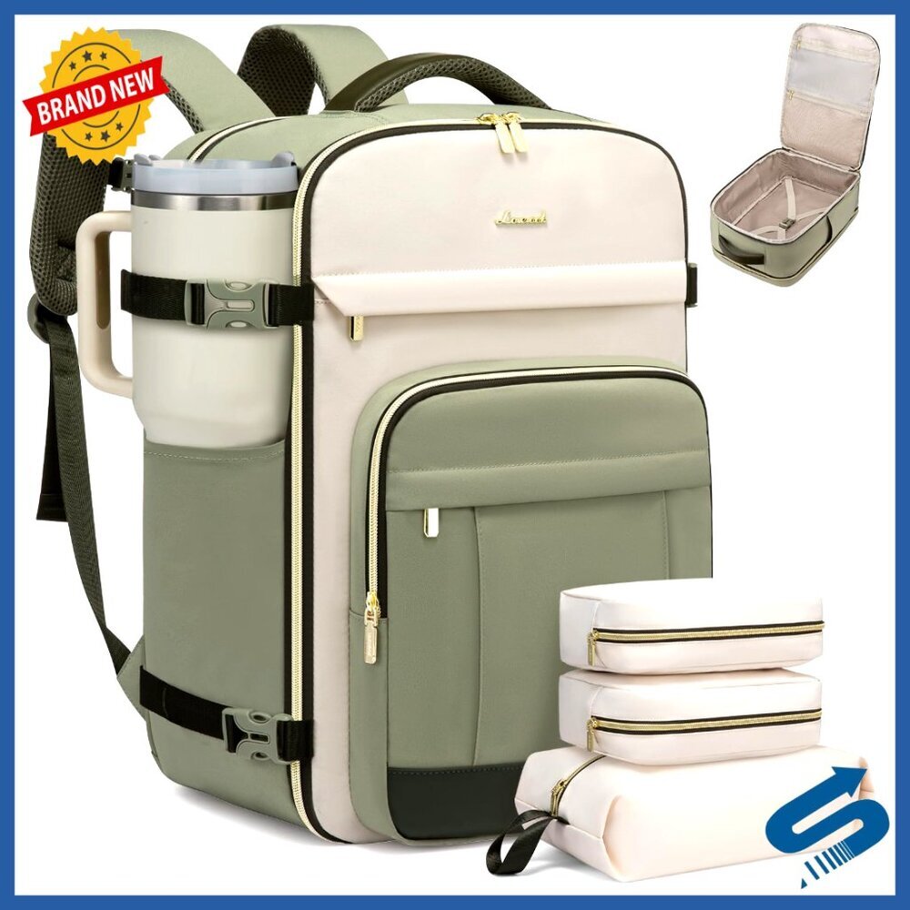 Travel Backpack 40L Carry On Durable Spacious Airline Approved with Packing